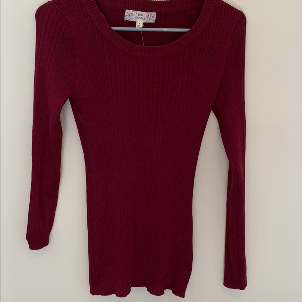 Dark Red Sweater